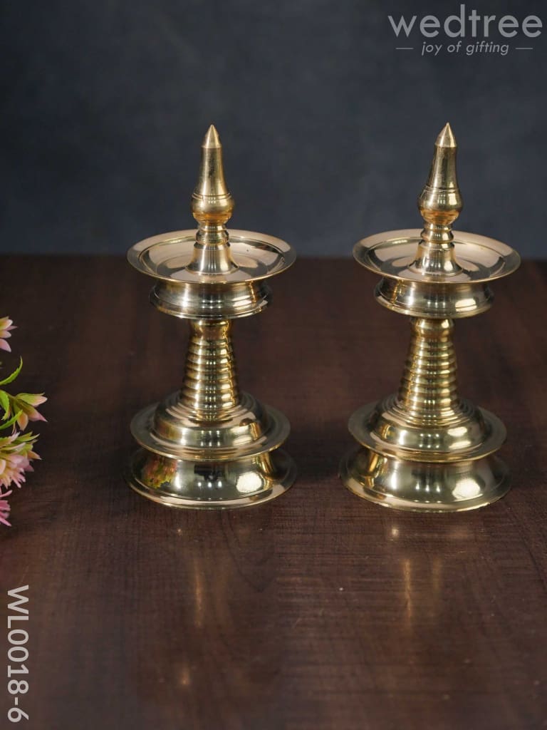 Brass Kerala Diya - Wl0018 6 Inch