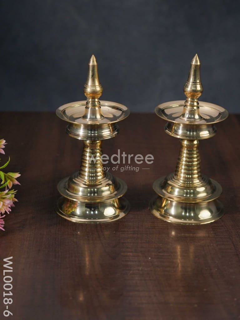 Brass Kerala Diya - Wl0018 6 Inch