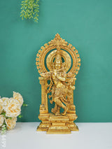 Brass Radha Krishna Idol - Wl4499 Figurines