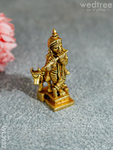 Brass Krishna With Cow - Wl3932 Figurines