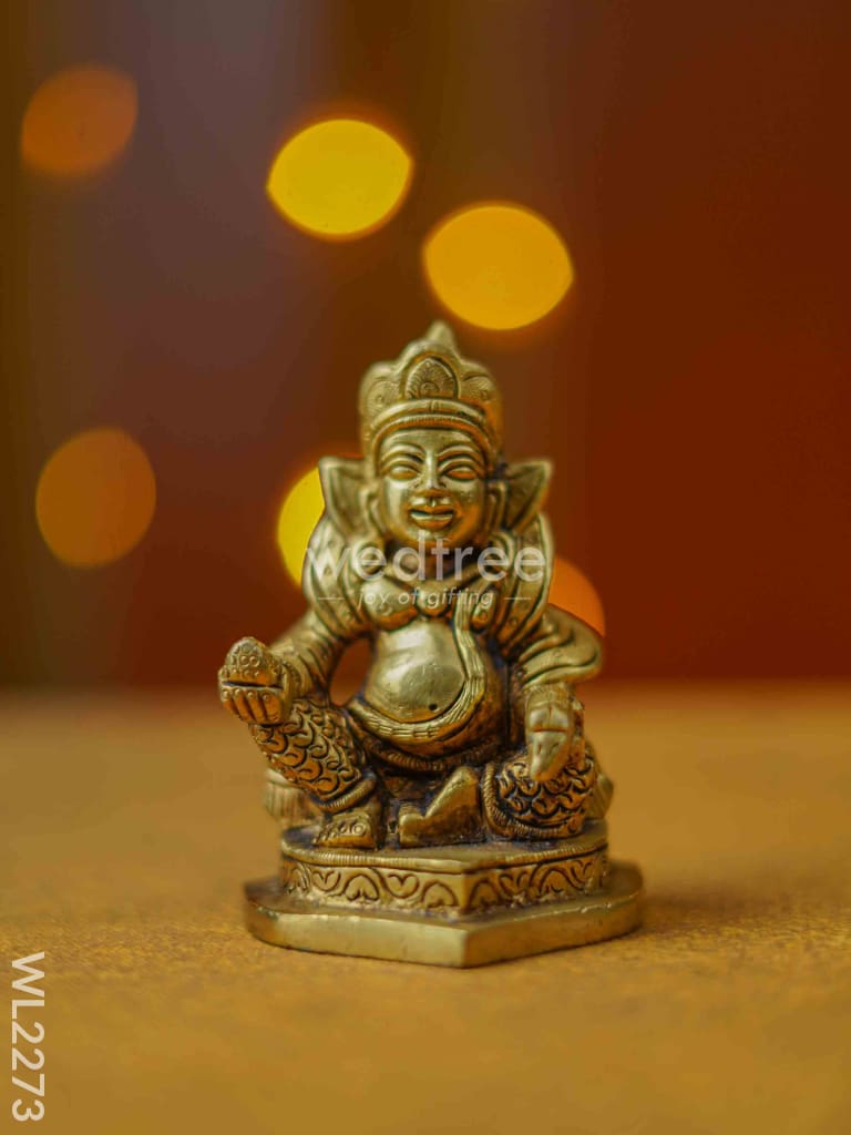 Brass Kubera Idol - Wl2273 Figurines