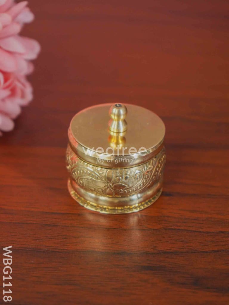 Brass Kumkum Holder - Wbg1118 Holders