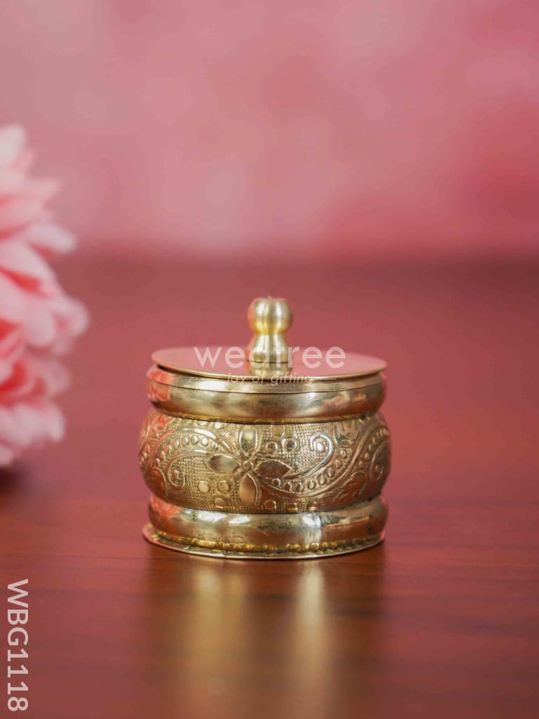 Brass Kumkum Holder - Wbg1118 Holders