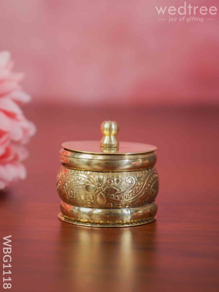 Brass Kumkum Holder - Wbg1118 Holders