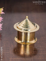 Brass Kumkum Holder - Wbg0639 (2.2 Inch) Holders