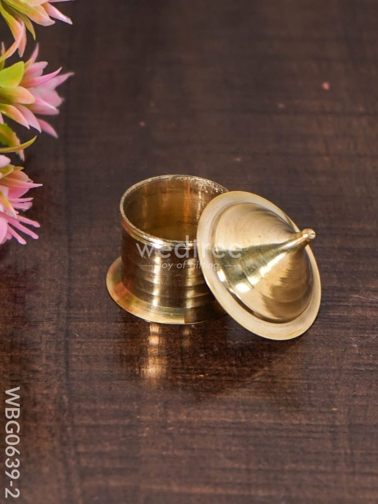 Brass Kumkum Holder - Wbg0639 Holders