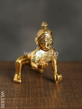 Brass Laddu Gopal - 5.5Inch Wl1830 Figurines