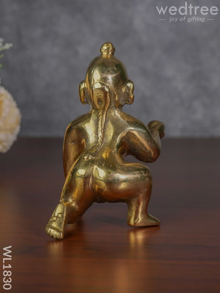 Brass Laddu Gopal 5.5Inch - Wl1830 Figurines