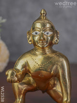 Brass Laddu Gopal 6.5 Inch - Wl2538 Figurines