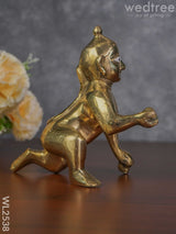 Brass Laddu Gopal 6.5 Inch - Wl2538 Figurines