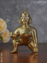 Brass Laddu Gopal 6.5 Inch - Wl2538 Figurines