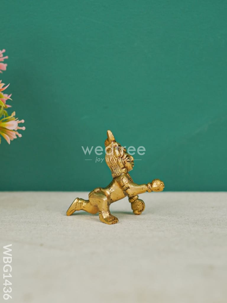 Brass Laddu Gopal Figurines - 2 Inch Wbg1436