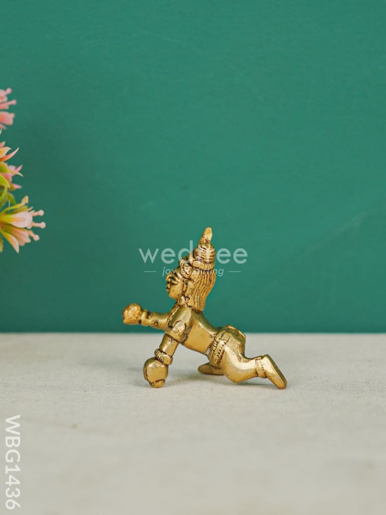 Brass Laddu Gopal Figurines - 2 Inch Wbg1436