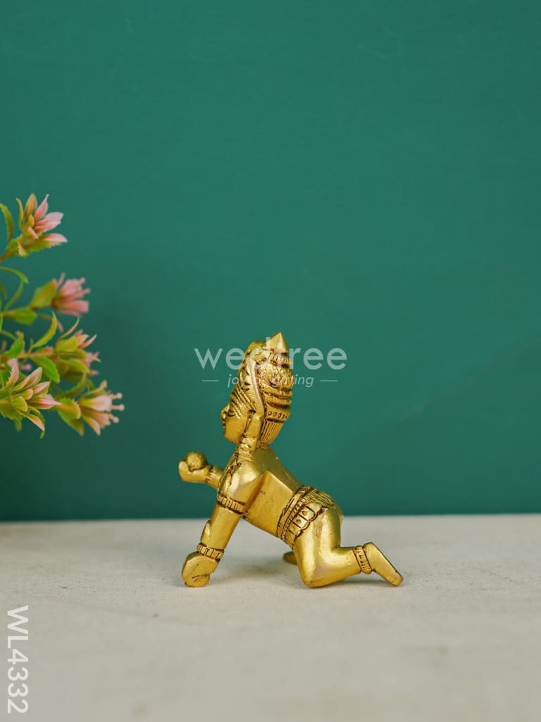 Brass Laddu Gopal Figurines - 3.5 Inch Wl4332