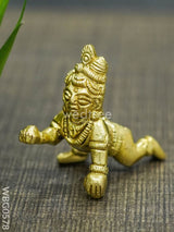 Brass Laddu Gopal Mini Size - Wbg0578 Divine Figurines