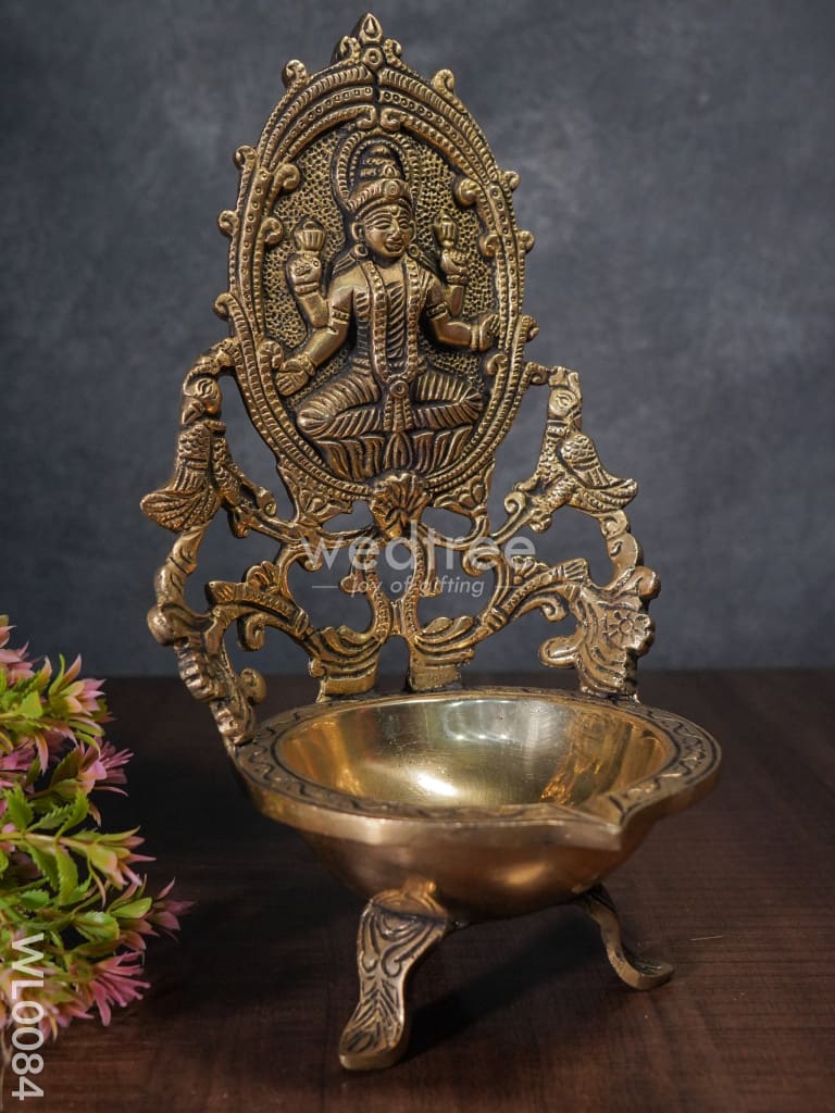 Lakshmi Diya (Black Antique Finish) - Wl0084 Brass