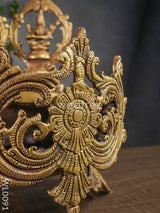 Brass Lakshmi-Ganesh-Saraswathi Urli - Wl0091