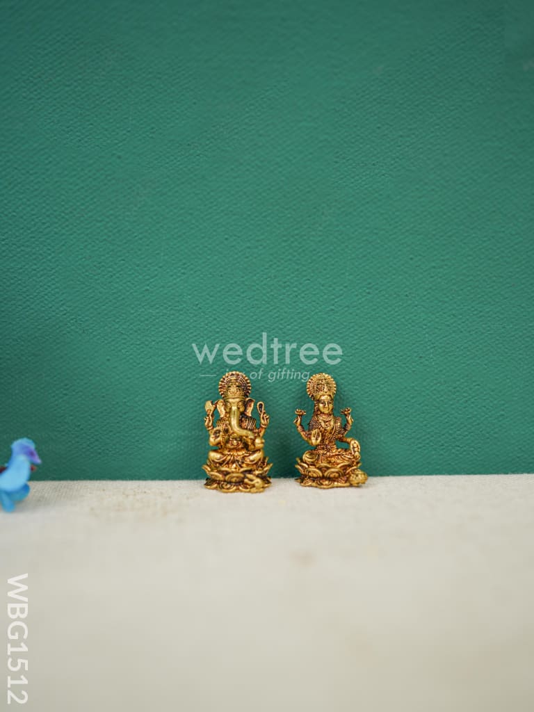 Brass Lakshmi-Ganesha Idol - Wbg1512 Figurines Rg