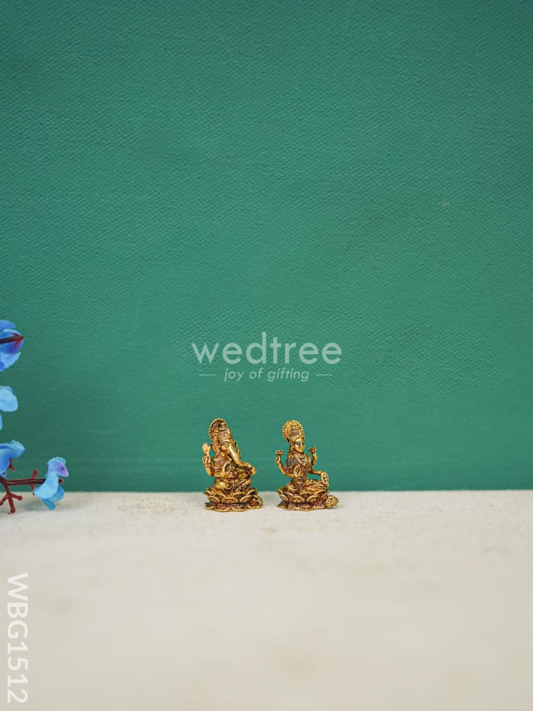 Brass Lakshmi-Ganesha Idol - Wbg1512 Figurines Rg