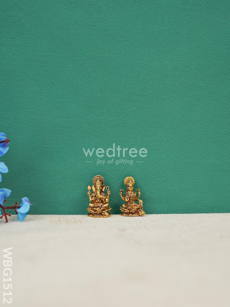 Brass Lakshmi-Ganesha Idol - Wbg1512 Figurines Rg