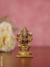 Brass Lakshmi Ganesha Saraswathi Idols - Set Of 3 Wl3688 Figurines