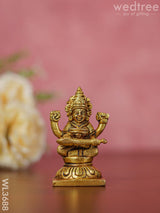 Brass Lakshmi Ganesha Saraswathi Idols - Set Of 3 Wl3688 Figurines