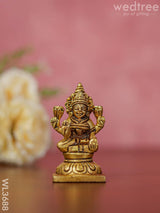 Brass Lakshmi Ganesha Saraswathi Idols - Set Of 3 Wl3688 Figurines