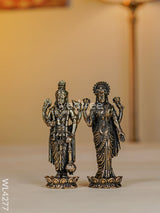 Brass Antique Lakshmi-Vishnu - Wl4277 Figurines