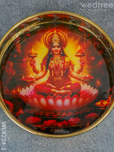 Brass Lakshmi Printed Tray - Wl4224 Utility