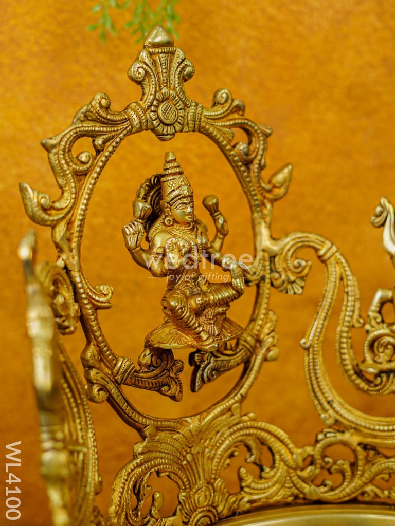 Brass Lakshmi Urli With Ashtalakshmi - Wl4100