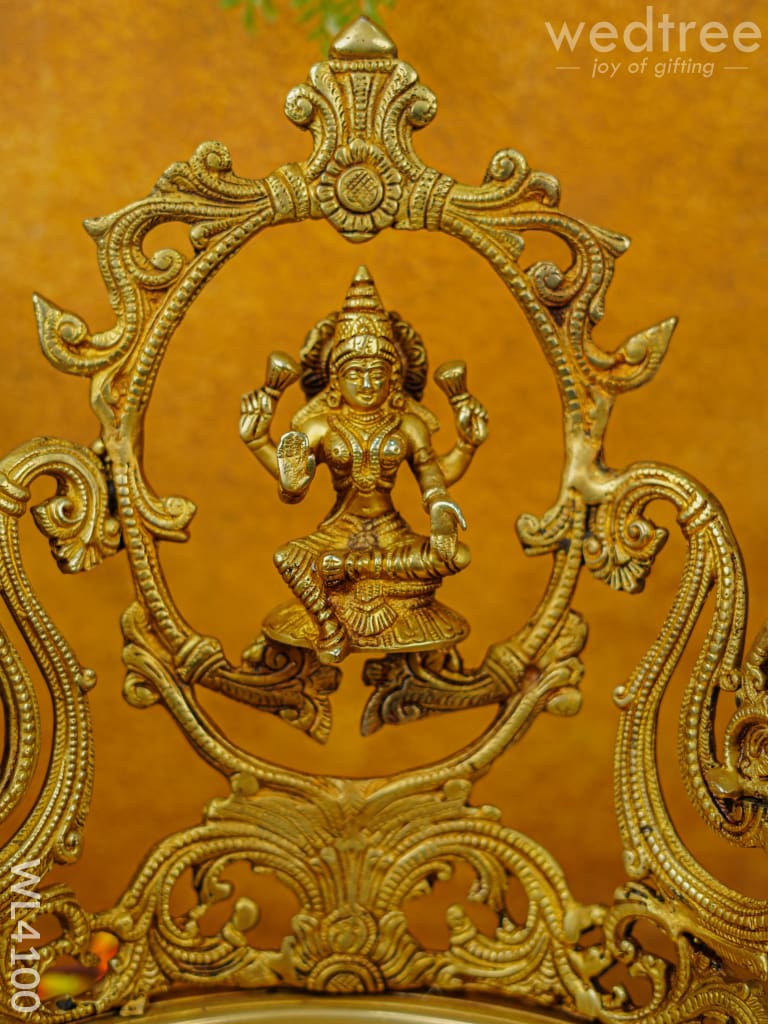 Brass Lakshmi Urli With Ashtalakshmi - Wl4100