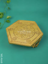 Brass Lotus Designed Chowki - Wl4668 Utility