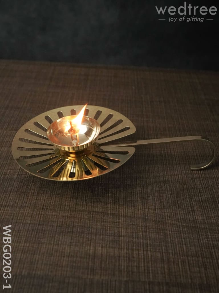 Lotus Leaf Shaped Diya - Wbg0203 Diyas