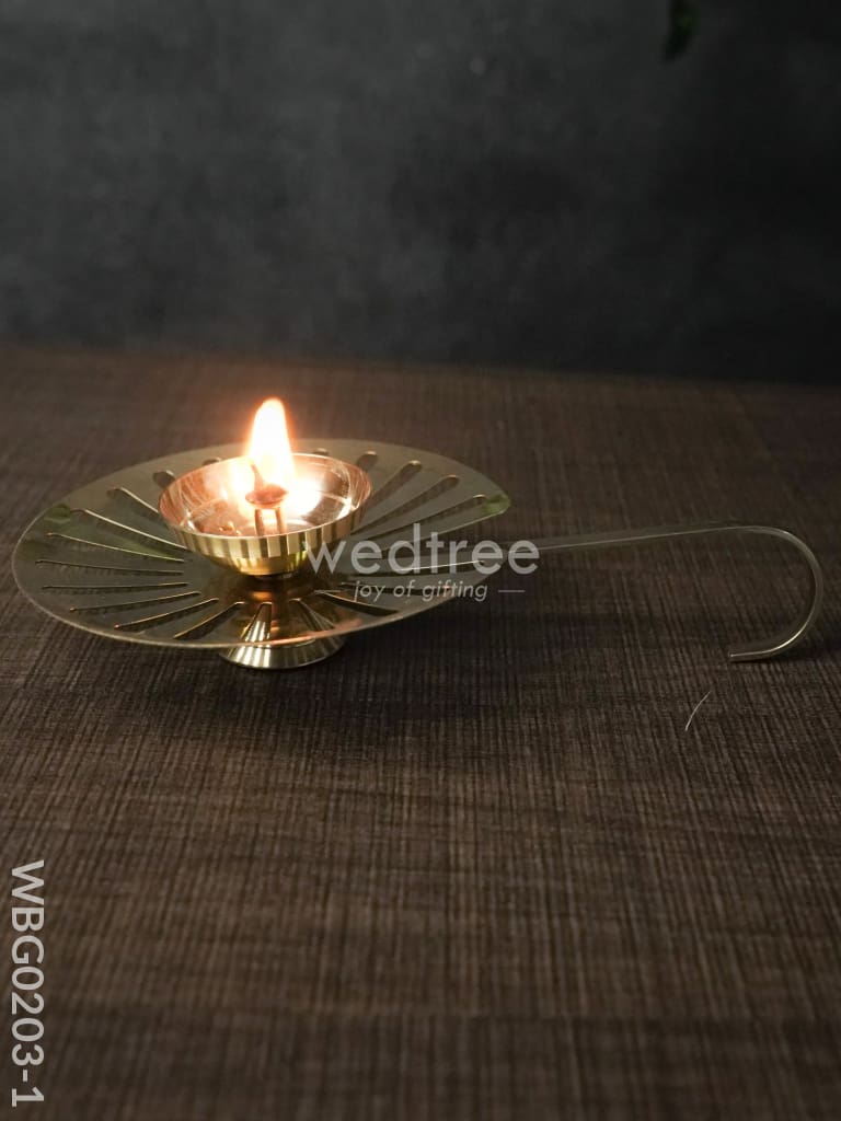 Lotus Leaf Shaped Diya - Wbg0203 Diyas