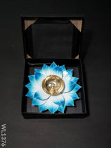 Brass Lotus Shaped Diya - Wl1376