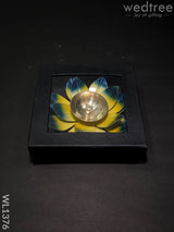Brass Lotus Shaped Diya - Wl1376