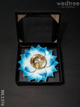 Brass Lotus Shaped Diya - Wl1376