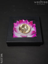 Brass Lotus Shaped Diya - Wl1376