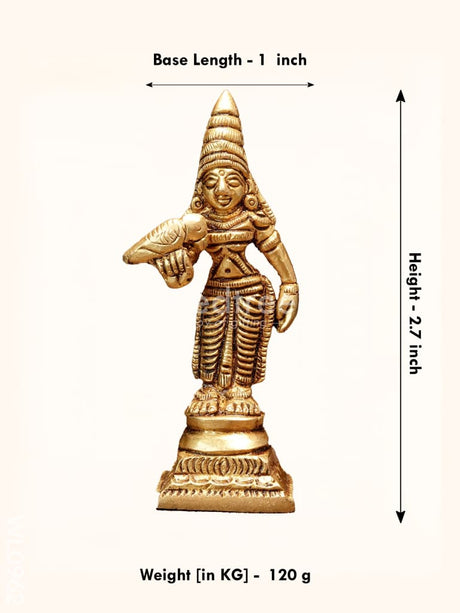 Brass Madurai Meenakshi - Wl0962 Figurines