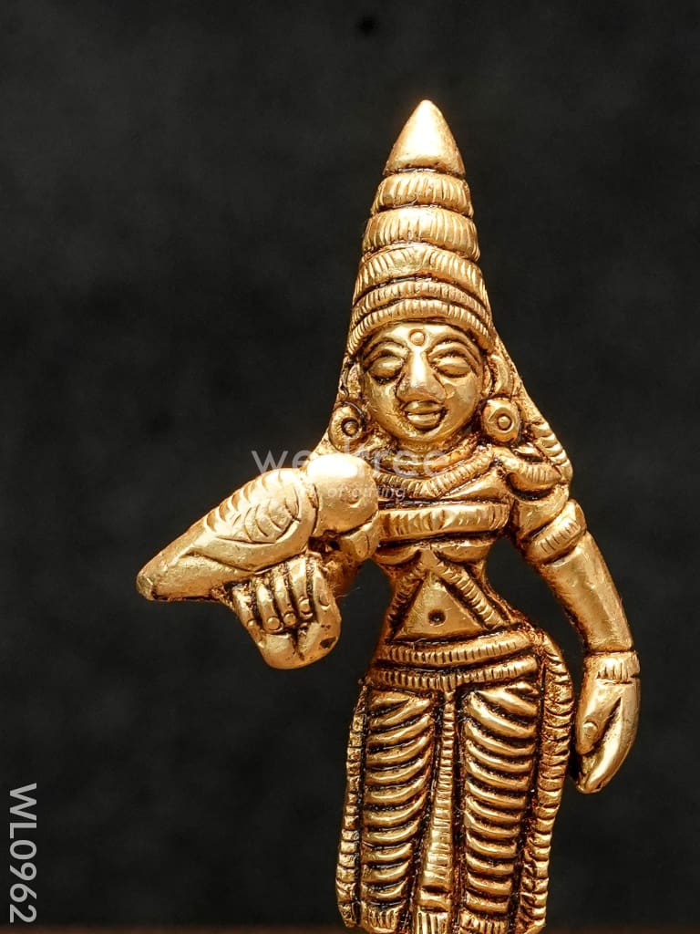 Brass Madurai Meenakshi - Wl0962 Figurines