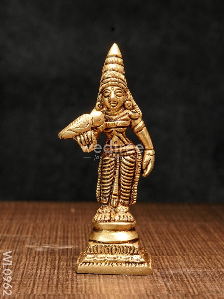 Brass Madurai Meenakshi - Wl0962 Figurines