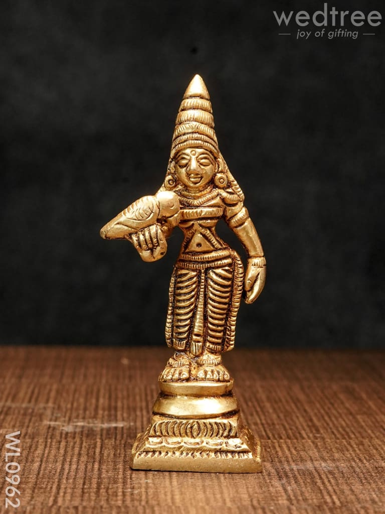 Brass Madurai Meenakshi - Wl0962 Figurines