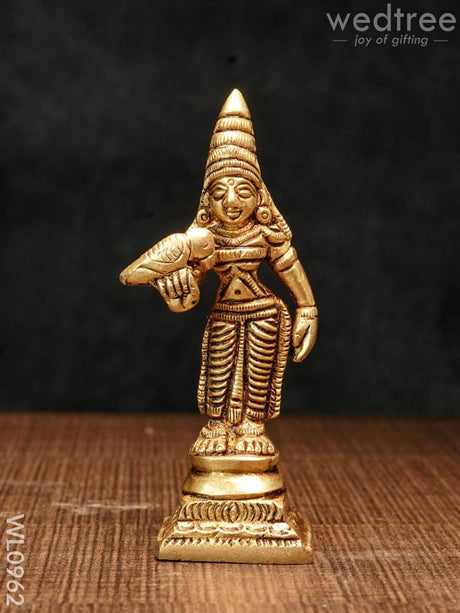 Brass Madurai Meenakshi - Wl0962 Figurines