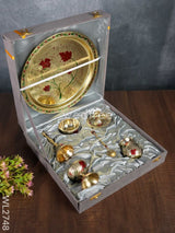 Brass (Meenakari) Pooja Thali Set - Wl2748 Utility