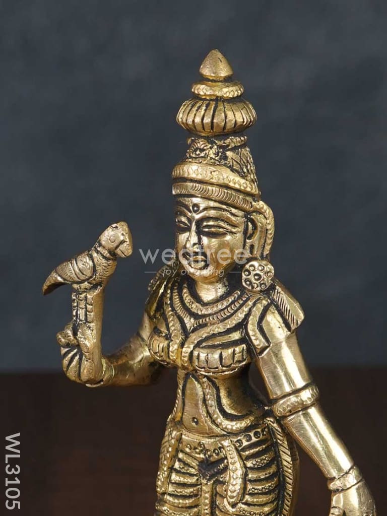 Brass Meenakshi Idol - Wl3105 Figurines