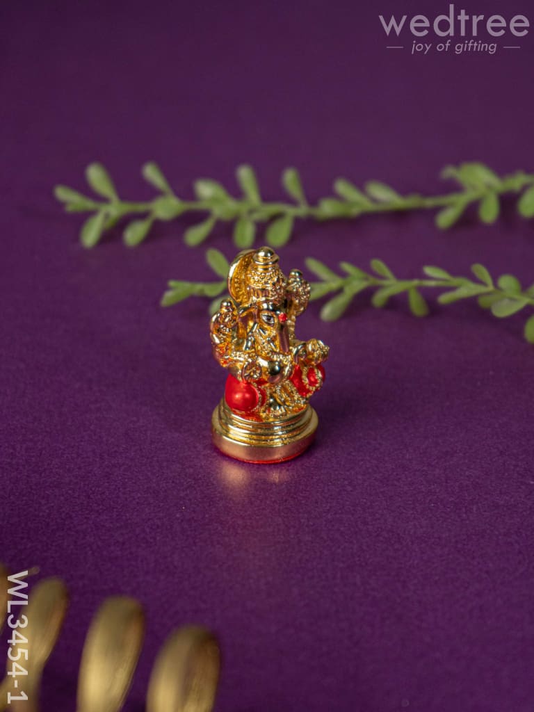 Brass Miniature Ganesha Idol - Wl3454 Figurines