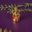 Brass Miniature Ganesha Idol - Wl3454 Red Figurines