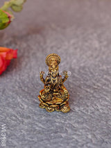 Brass Miniature Ganesha-Lakshmi Idols - Wl3988 Figurines