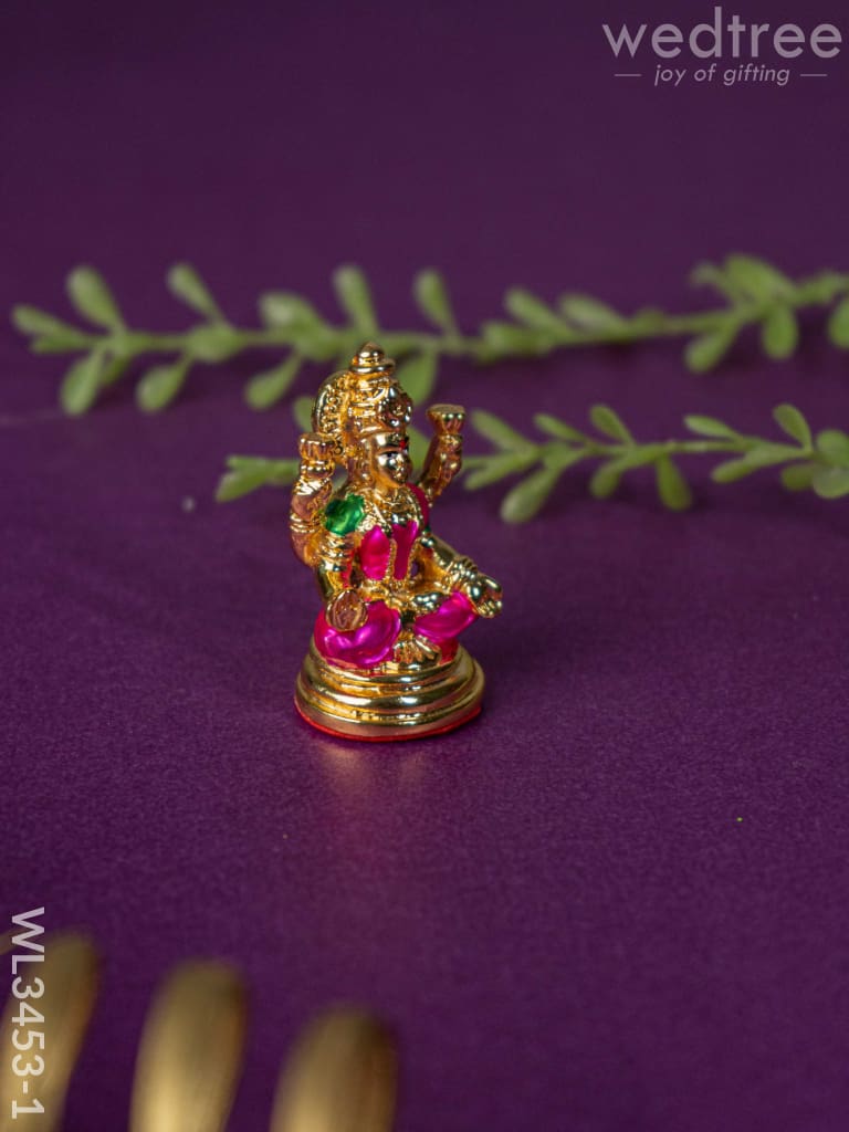 Brass Miniature Lakshmi Idol - Wl3453 Figurines