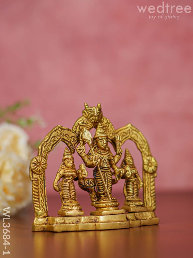 Brass Murugan Valli Deivanai In Frame - Wl3684 Figurines